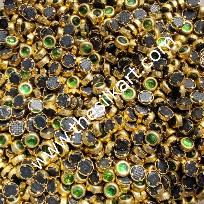 3mm round light green glass