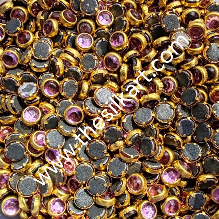 4mm round light pink glass