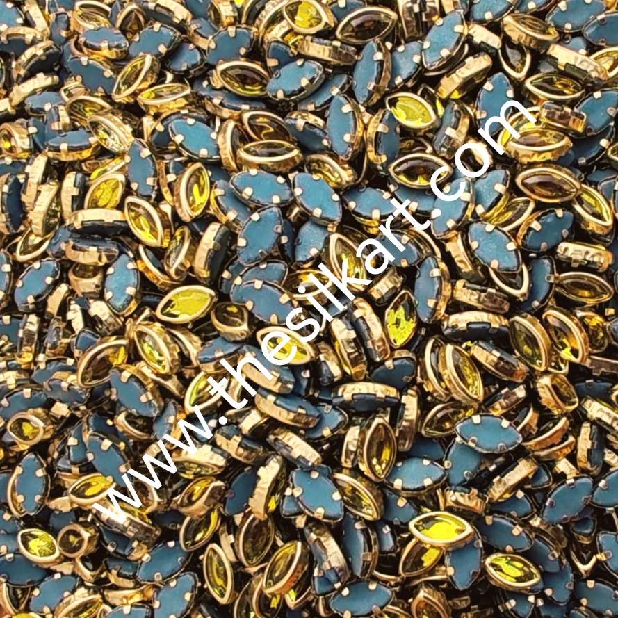 6k Eye shape yellow glossy