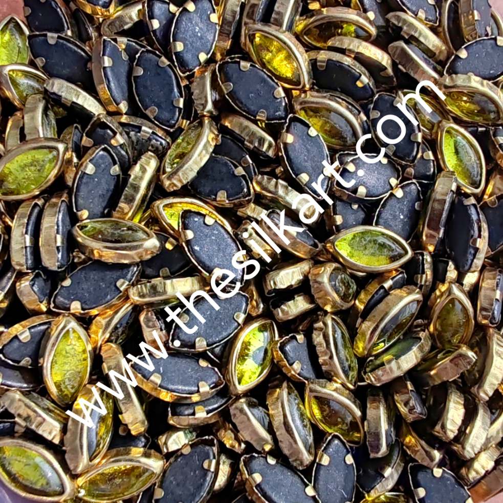 8k eye shape yellow glass