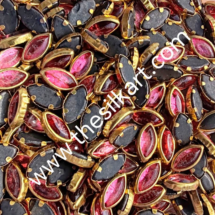 8k eye shape rose pink glossy