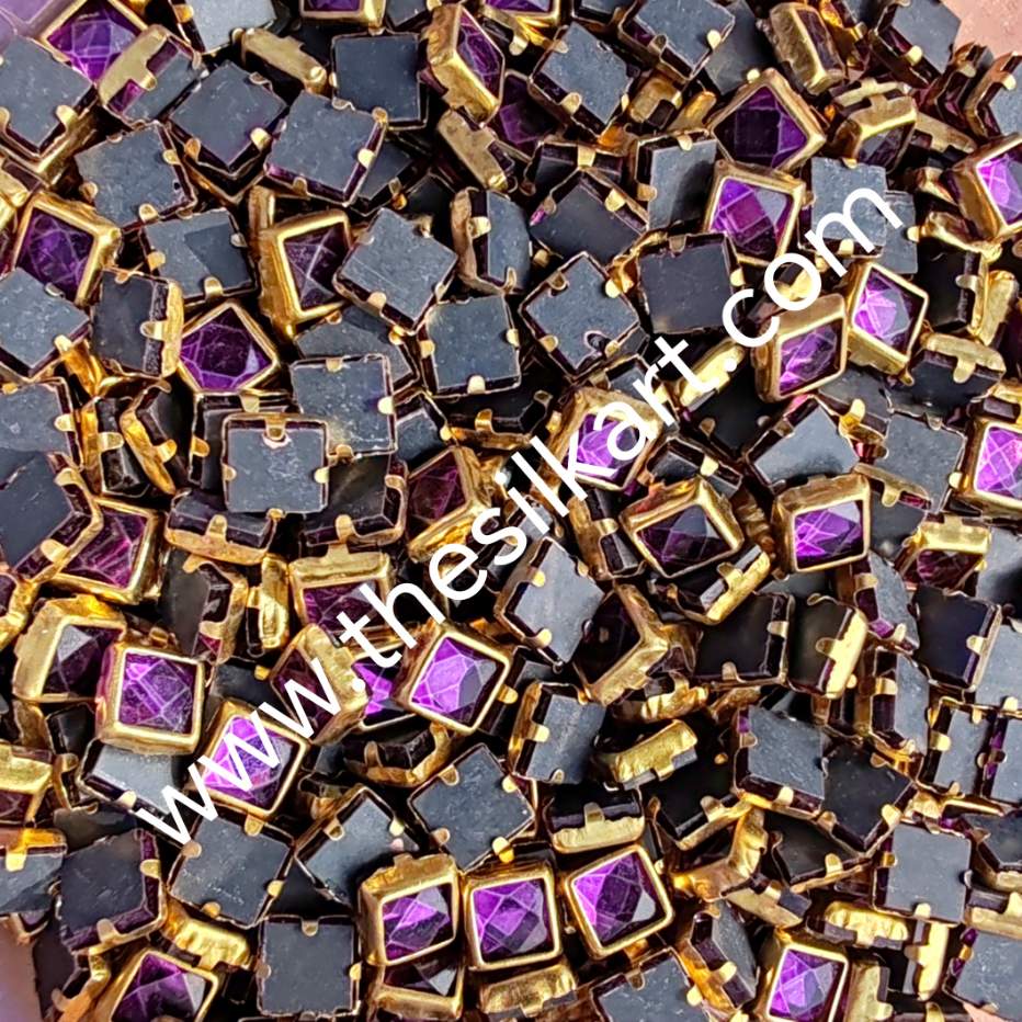 4*4 square purpule glossy