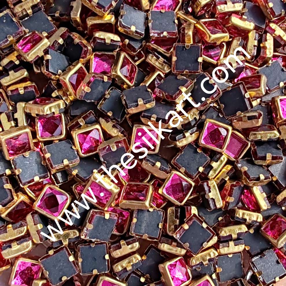 4*4 square rose pink glossy