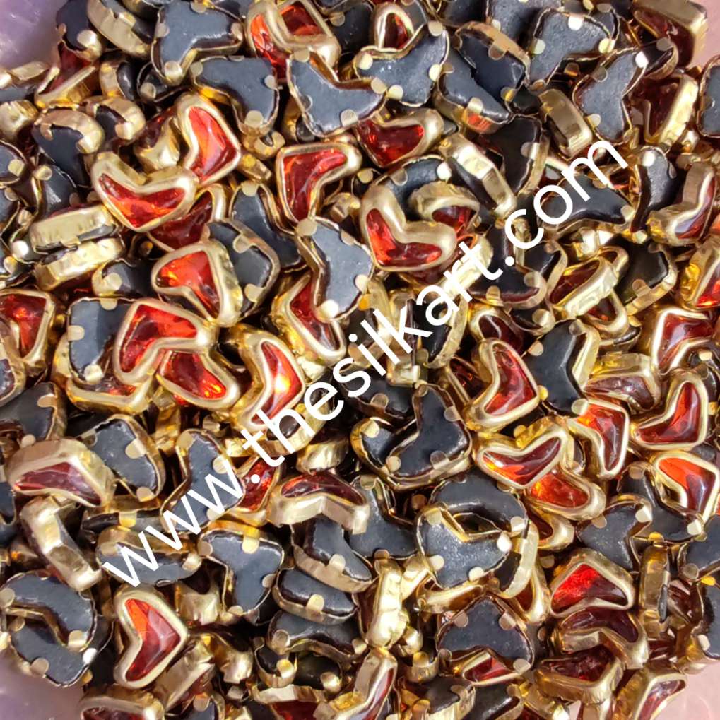 v shape orange glossy