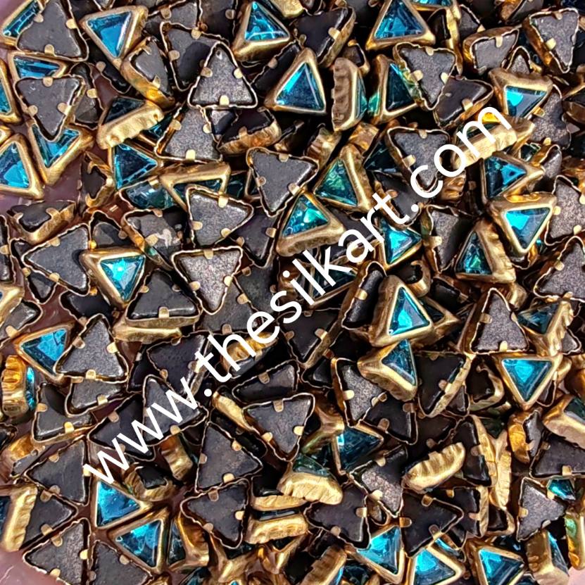 Triangle sky blue glossy