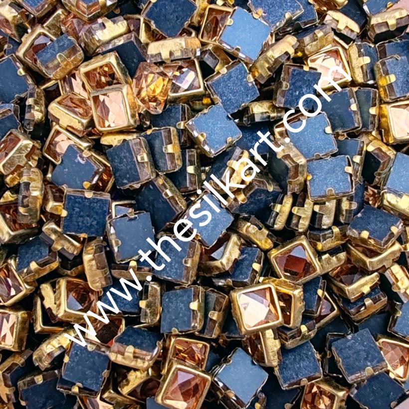 4*4 square glossy glod