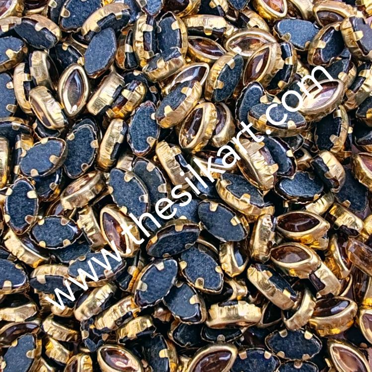 6k eye shape glossy gold