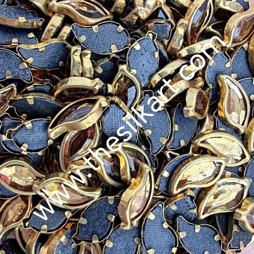 mango shape glossy gold