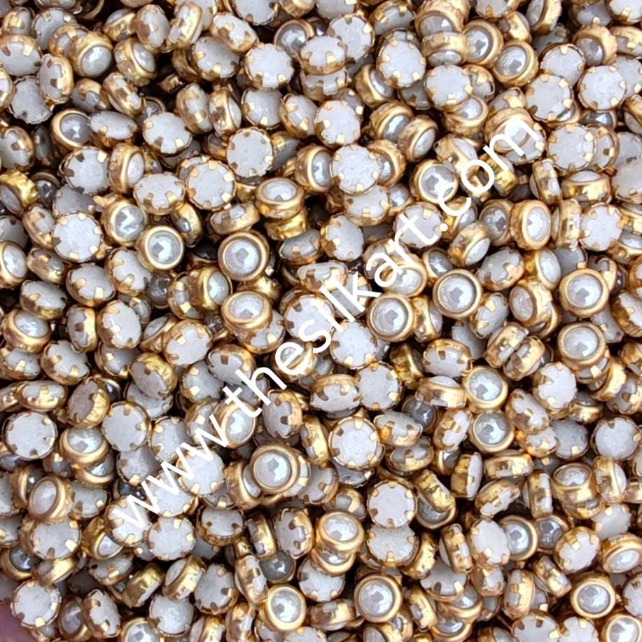 3mm round ceramic white