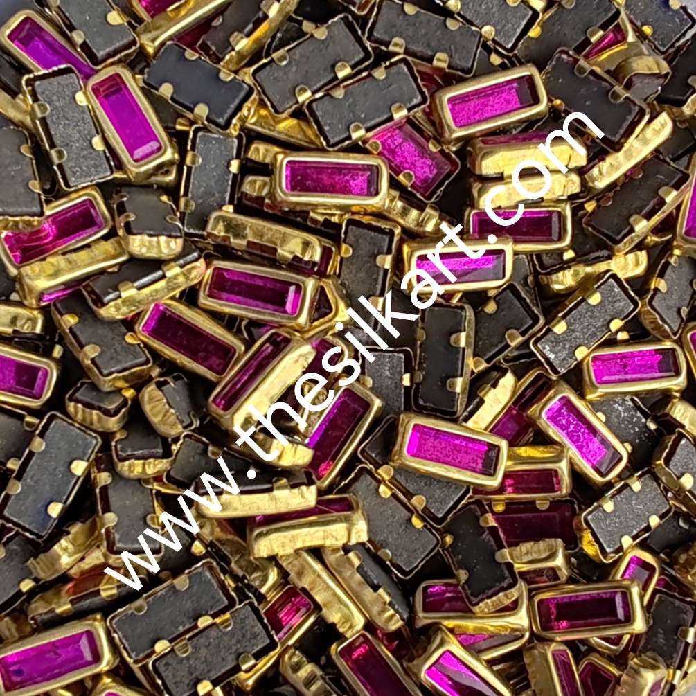 3*7 reactangle dark pink glossy