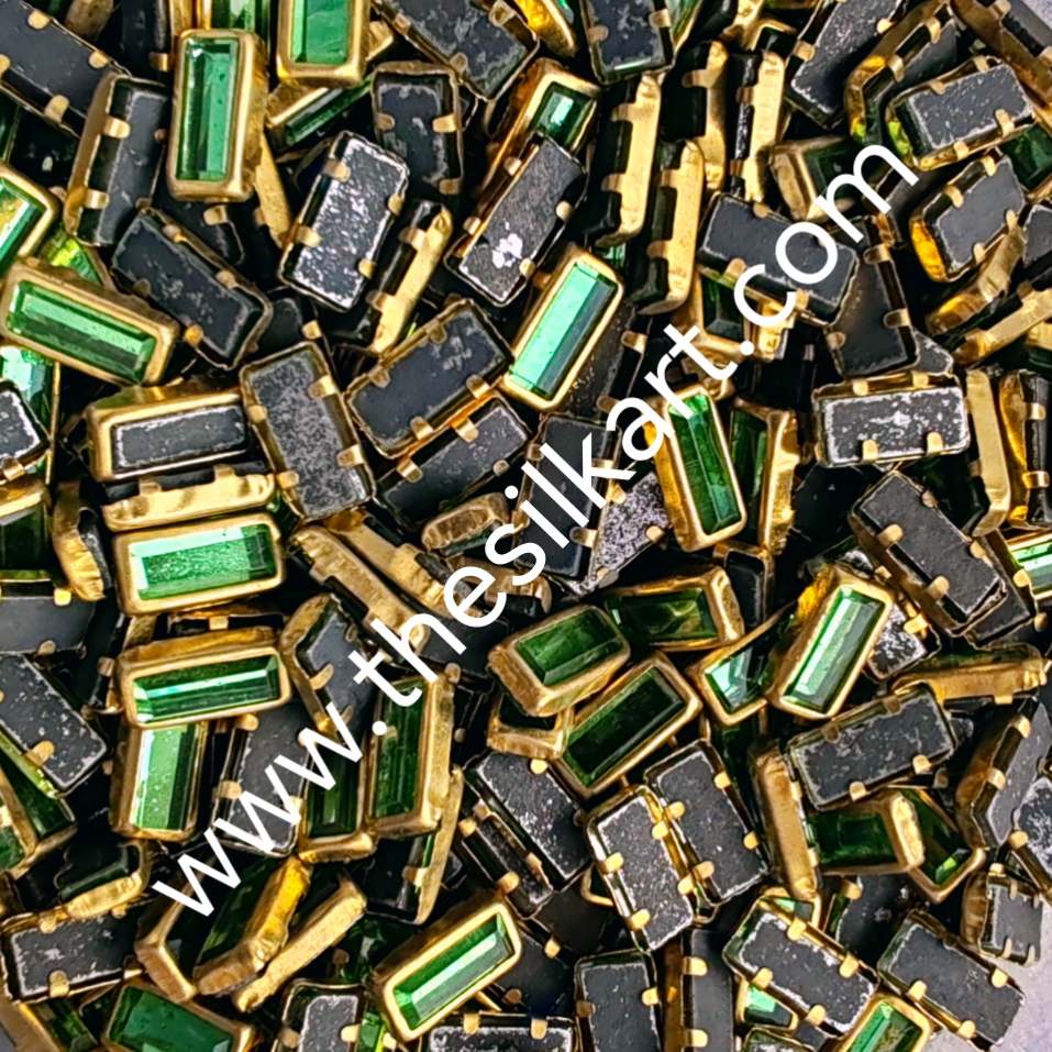 3*7 reactangle light green glossy