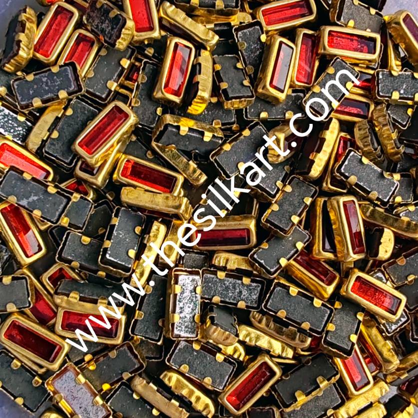 3*7 reactangle red glossy