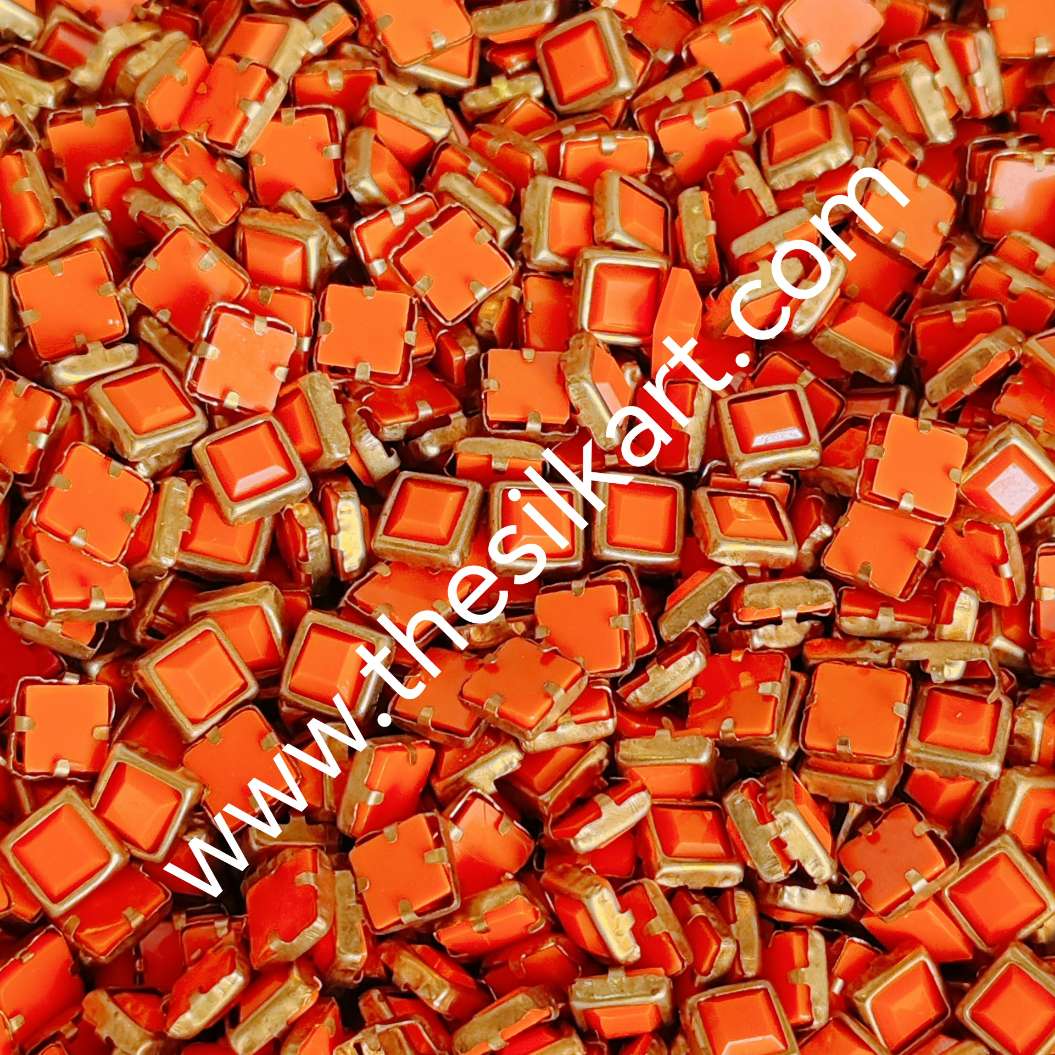 4*4 square orange matt