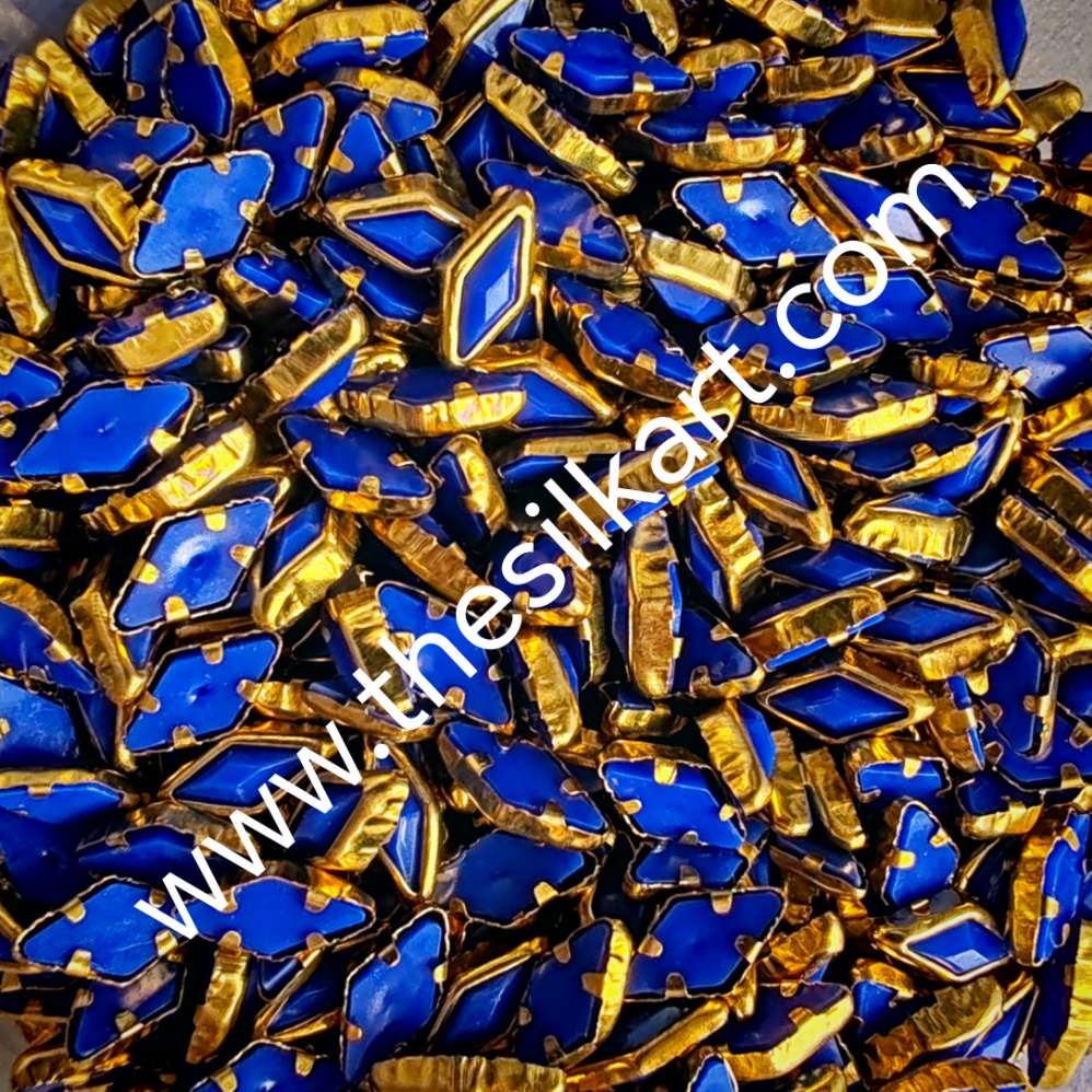 diamond shape dark blue matt