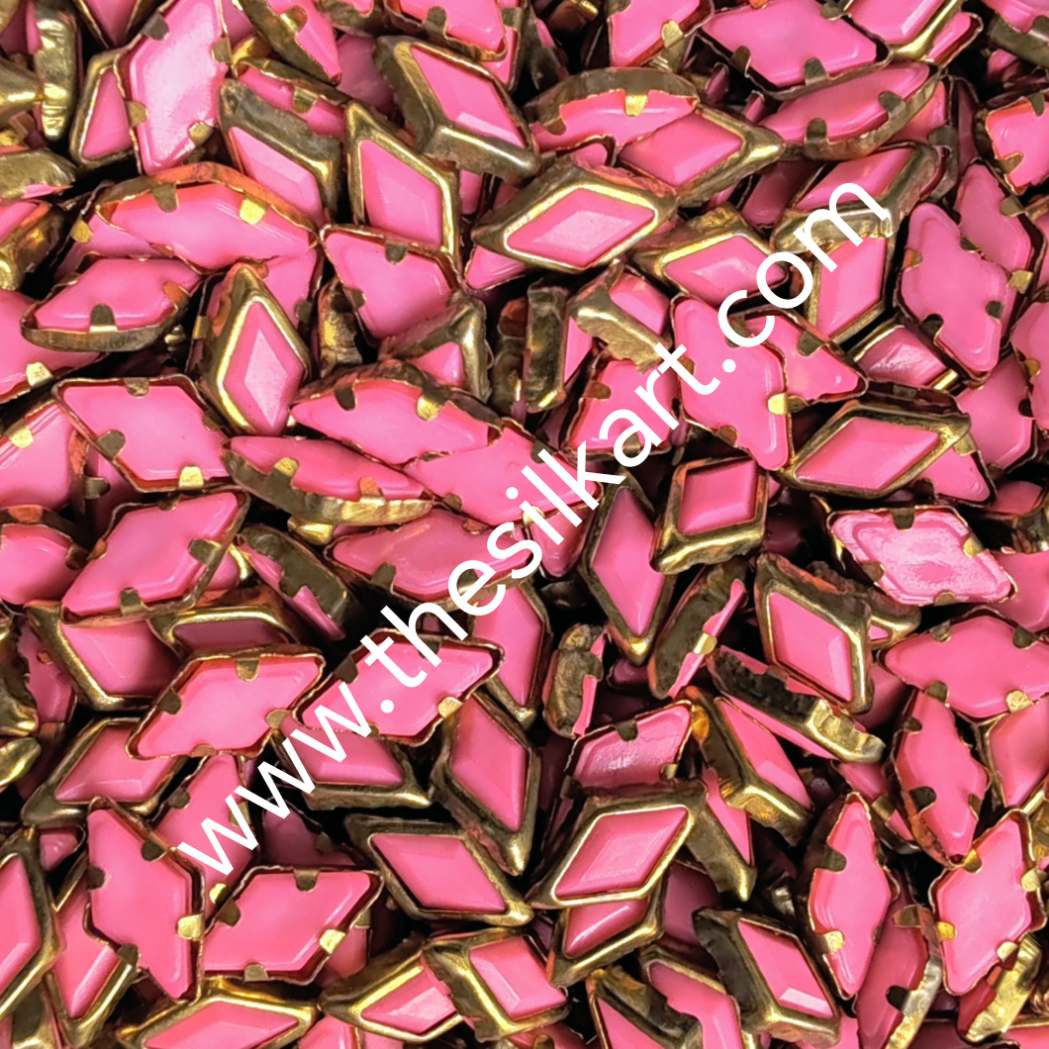 diamond shape baby pink colour matt