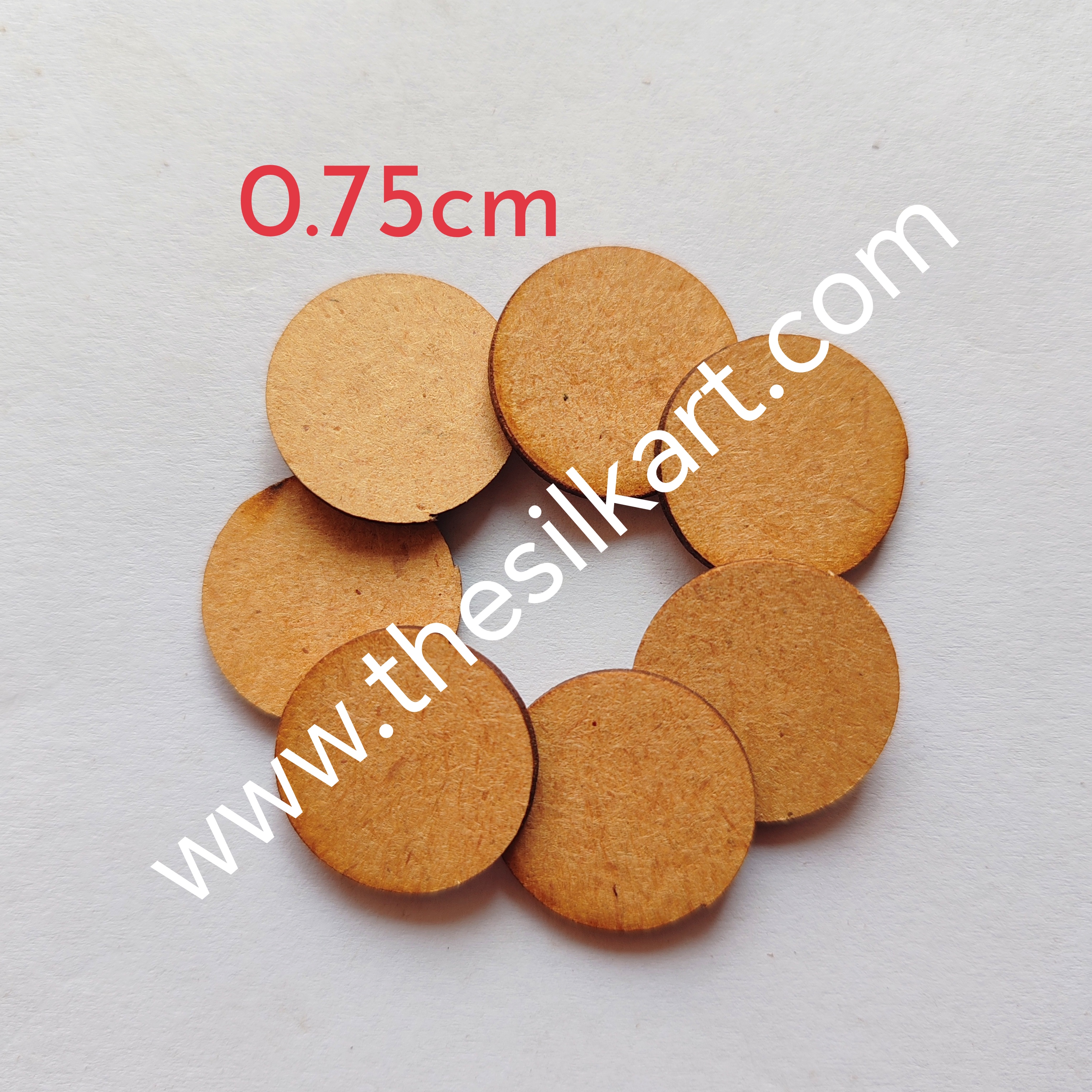 MDF 0.75 inch round shape