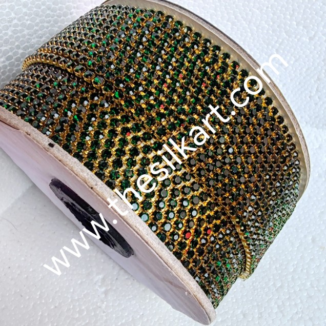 dark green colour stone chaine