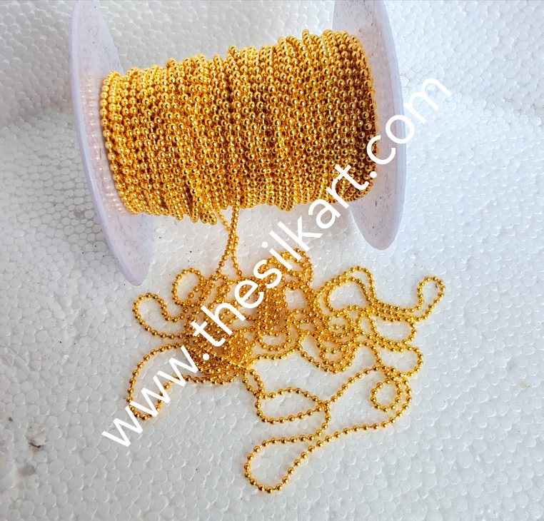 gold colour ball chaine