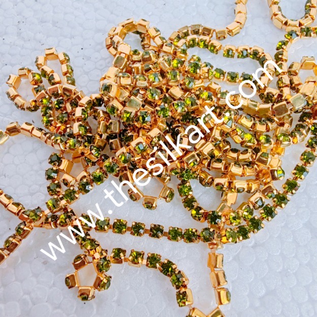 light green colour stone chaine