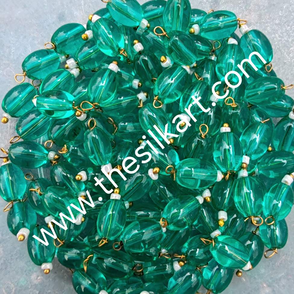 c green colour hanging beads