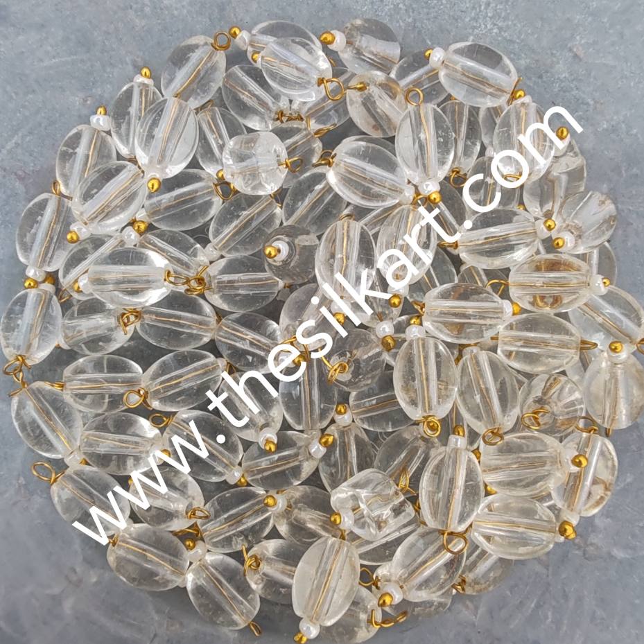 whte colour hanging beads