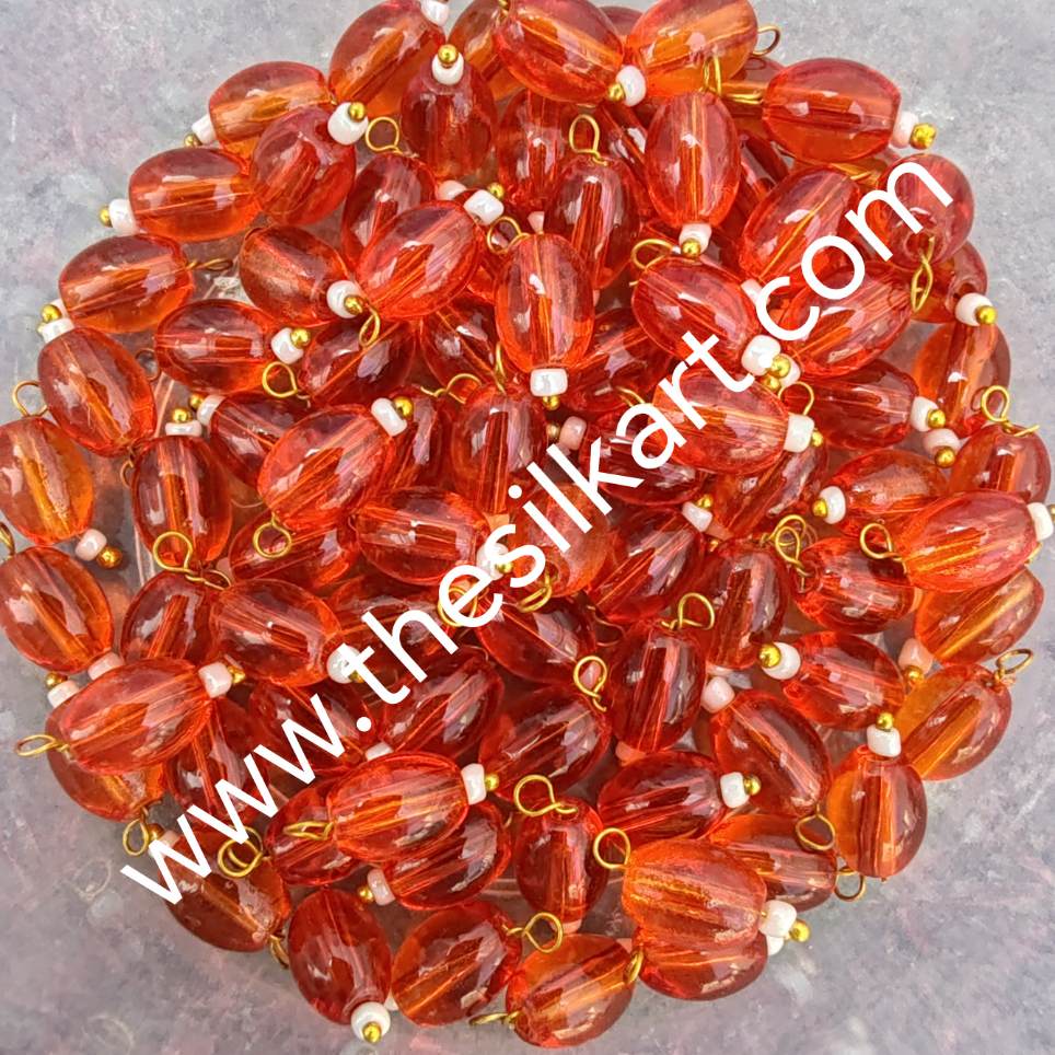 orange colour hanging beads