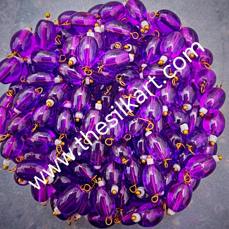 purpule colour hanging beads