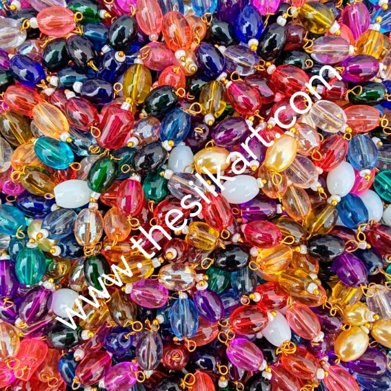 multi colour hanging beads