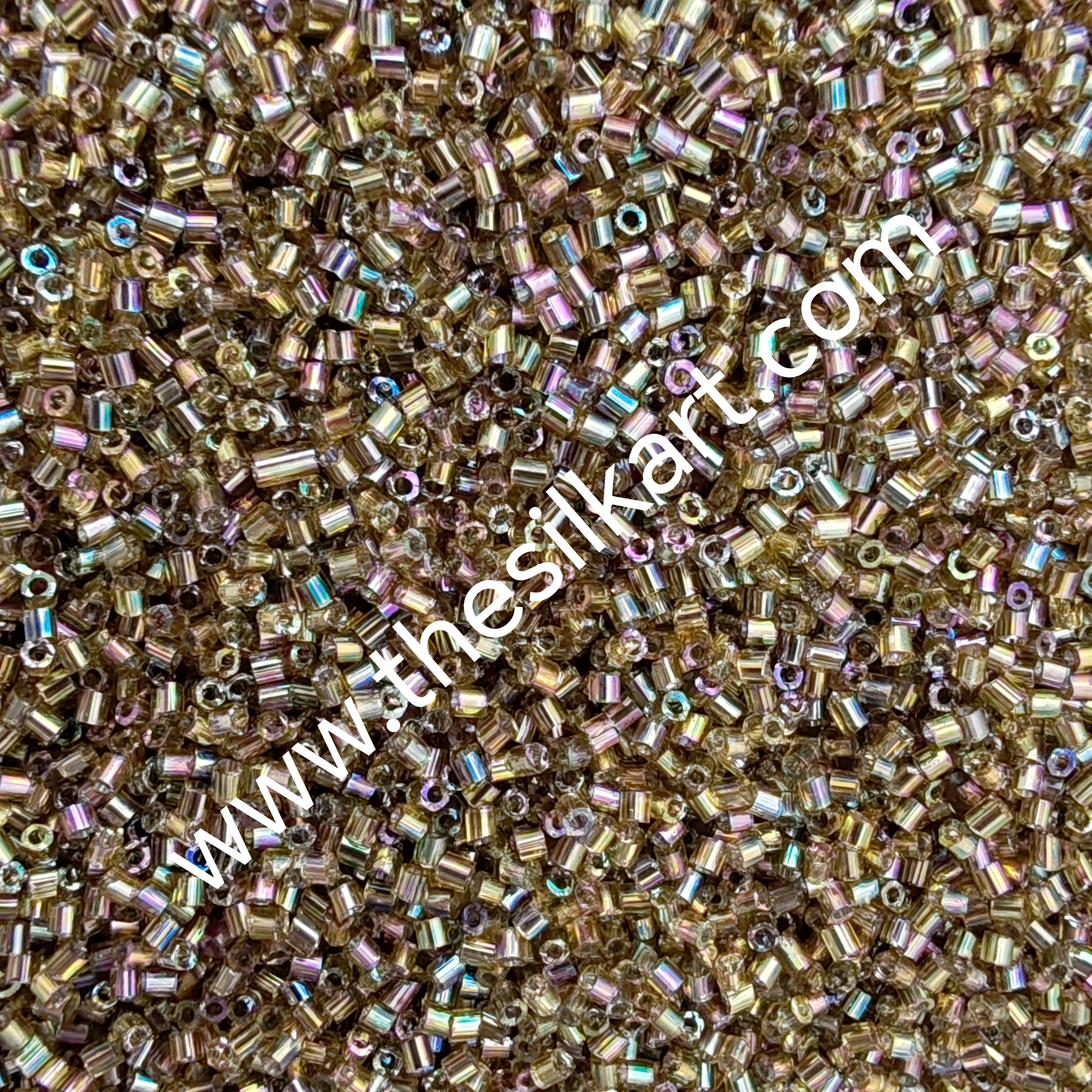 small gold cut beads