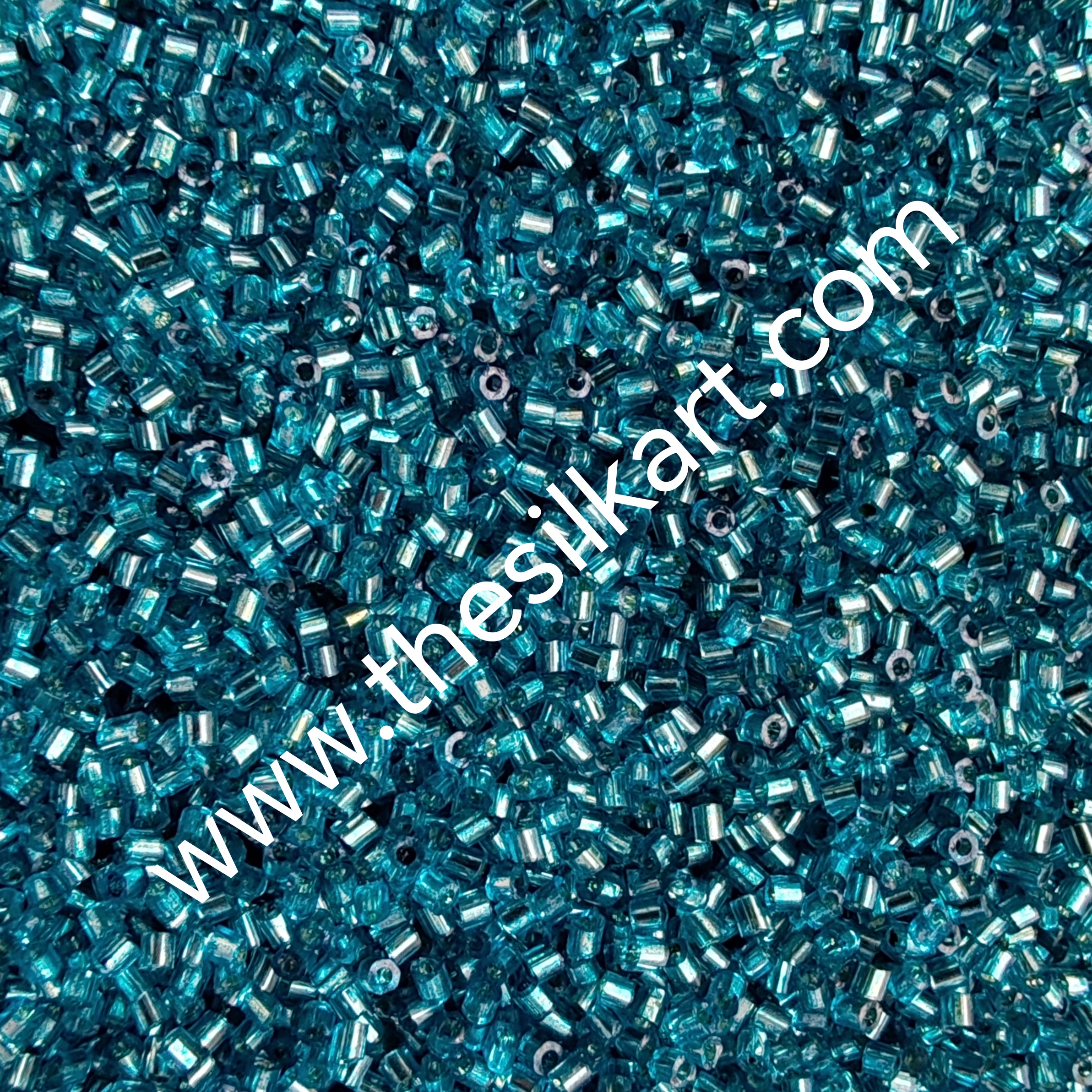 krishna blue colour small cut beads
