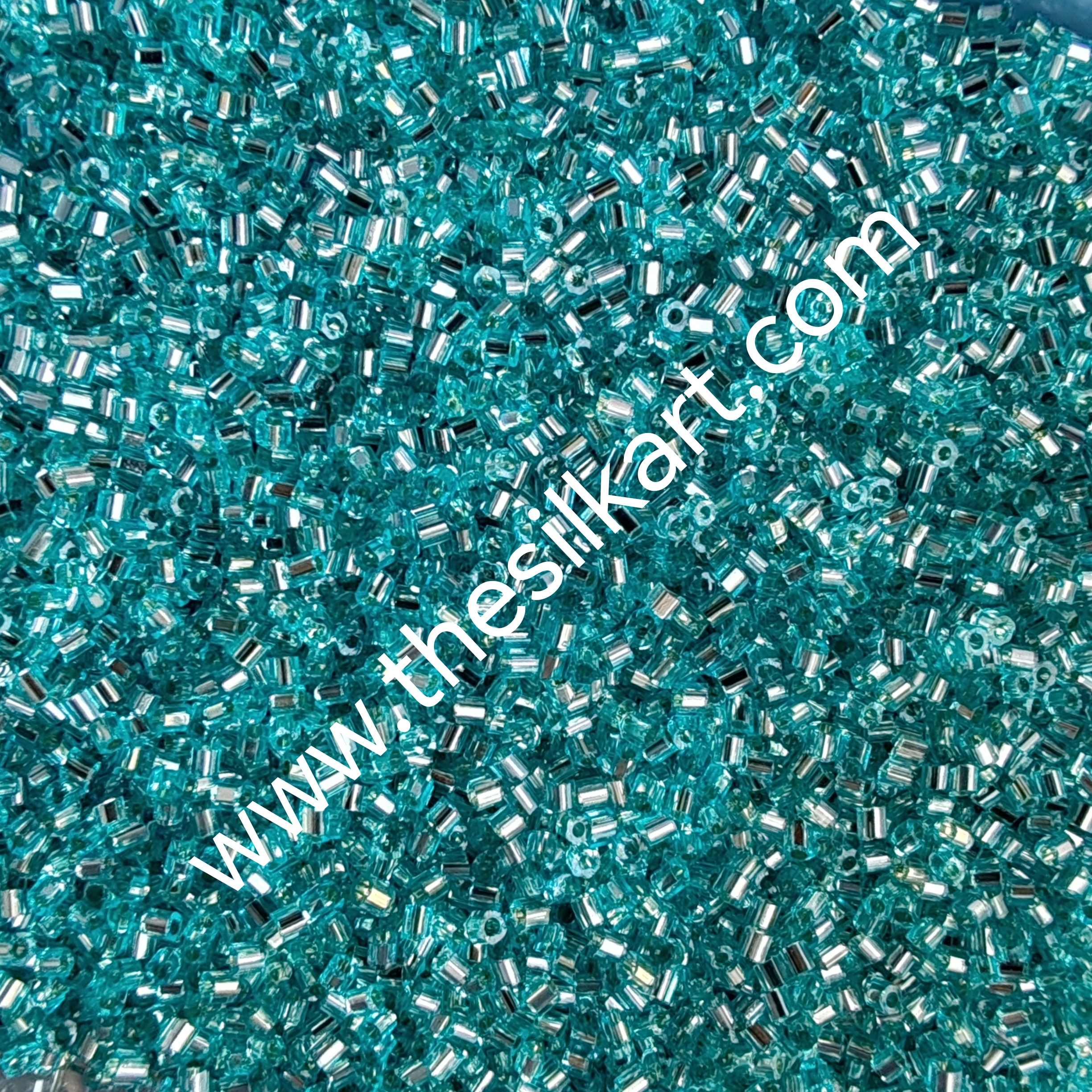 sea green colour small cut beads