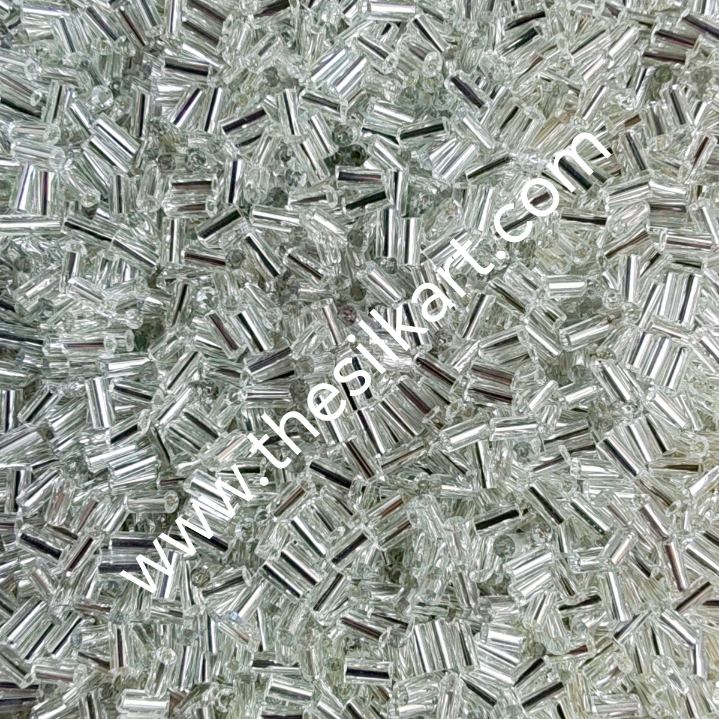 silver tube beads