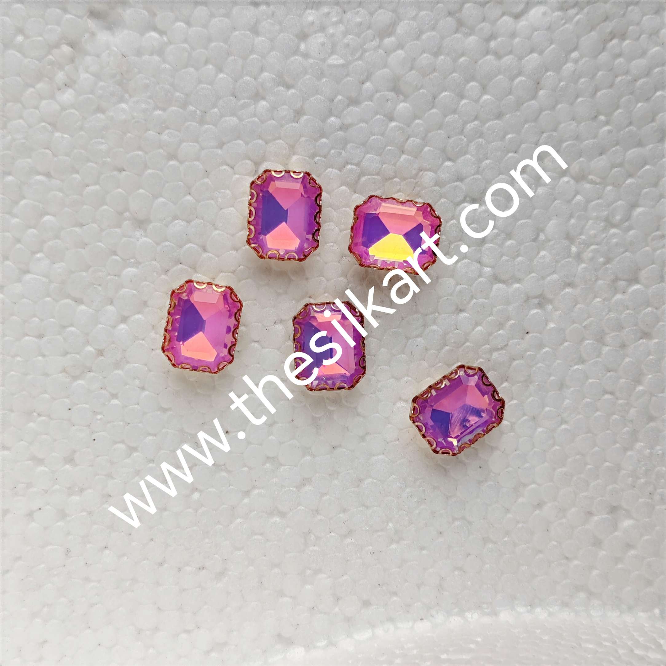 pestral lavender colour 10*8 size reactangle clipstones