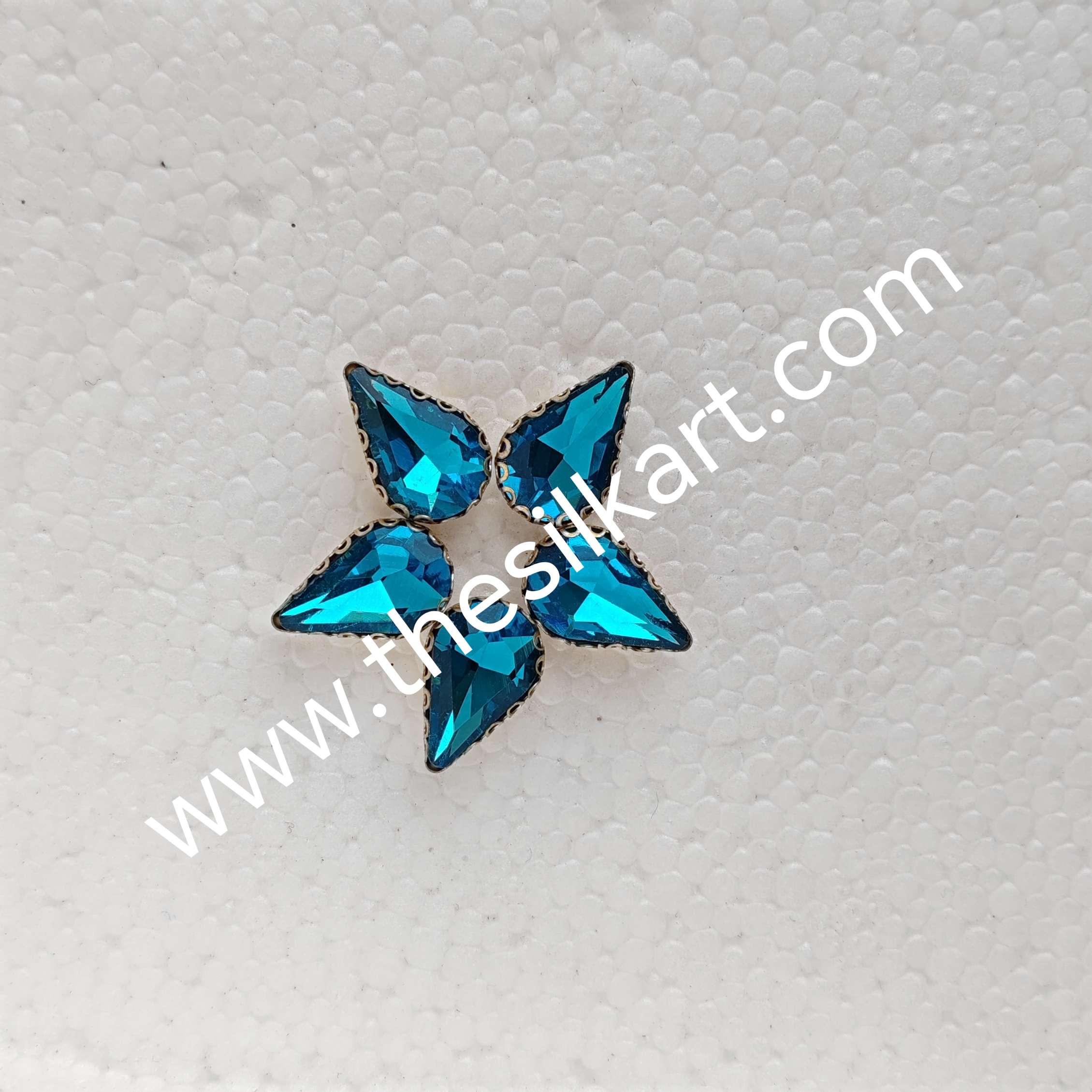 10*8 size doup shape skyblue colour clipstones