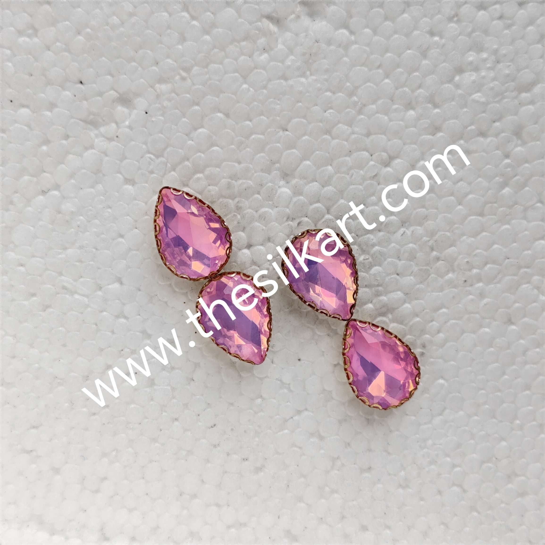 10*14 size droup shape pestral colour-light pink