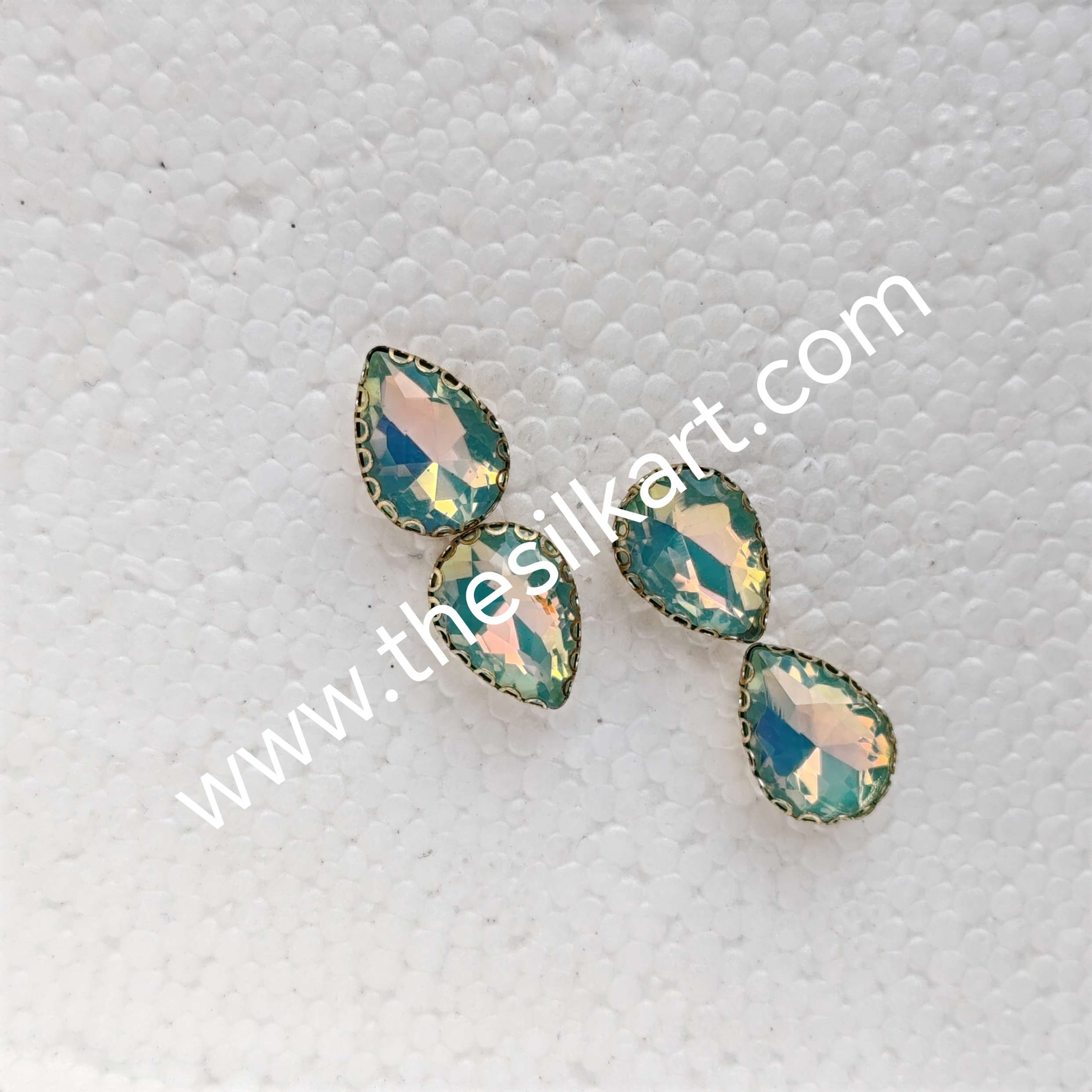 10*14 size  droup shape pestarl colours-sea blue