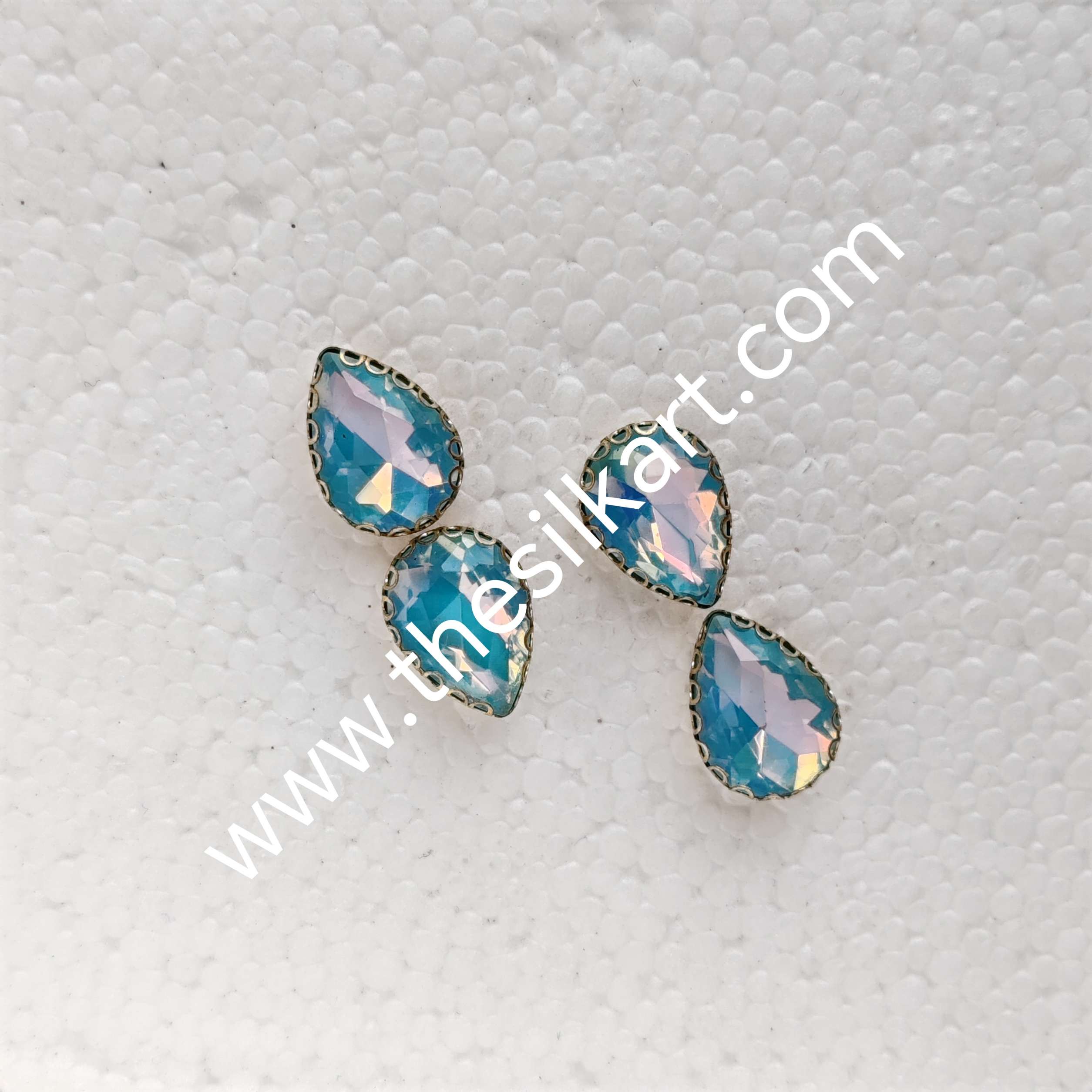 10*14 size droup shape pestral colour -skyblue