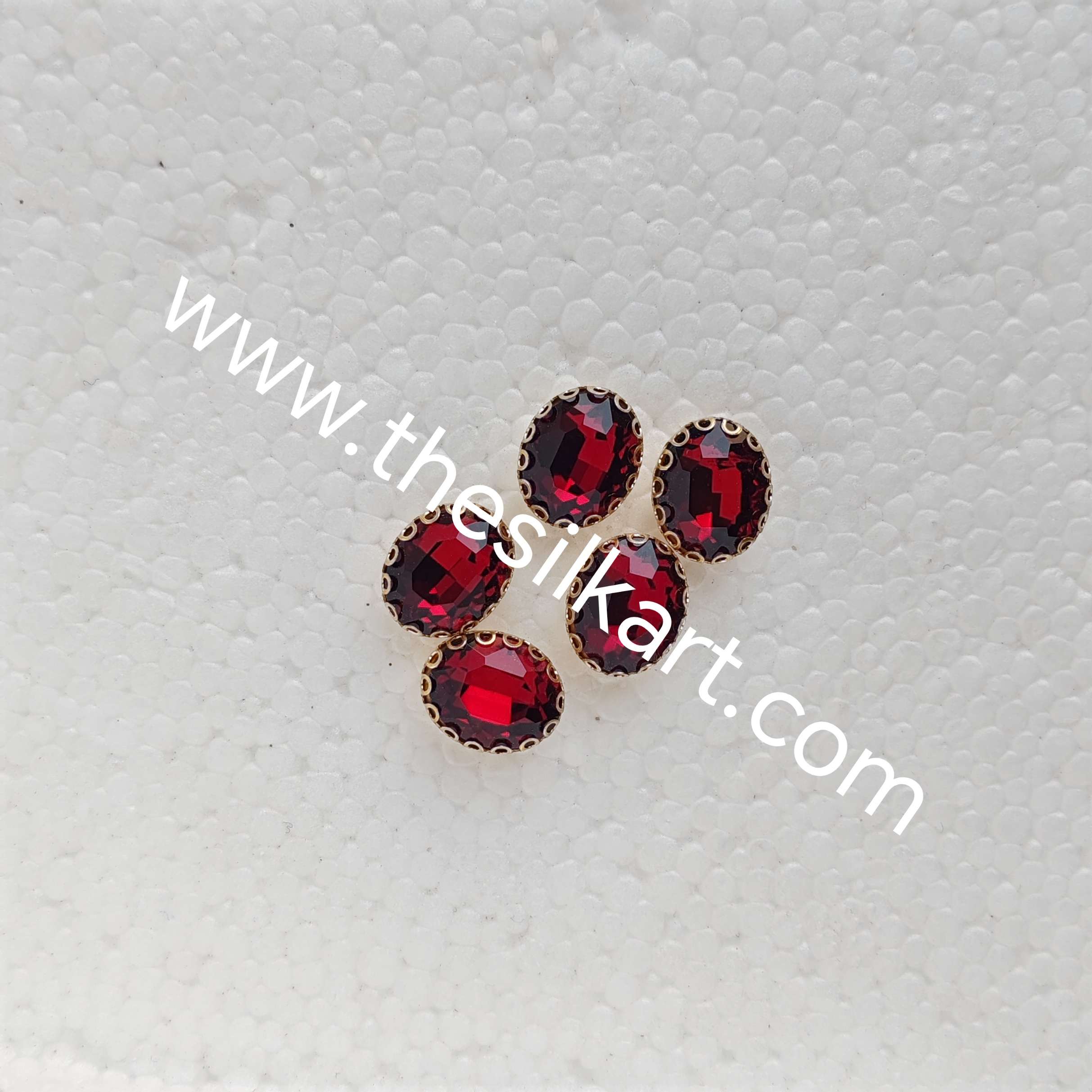 10*8 size oval shape colour-red