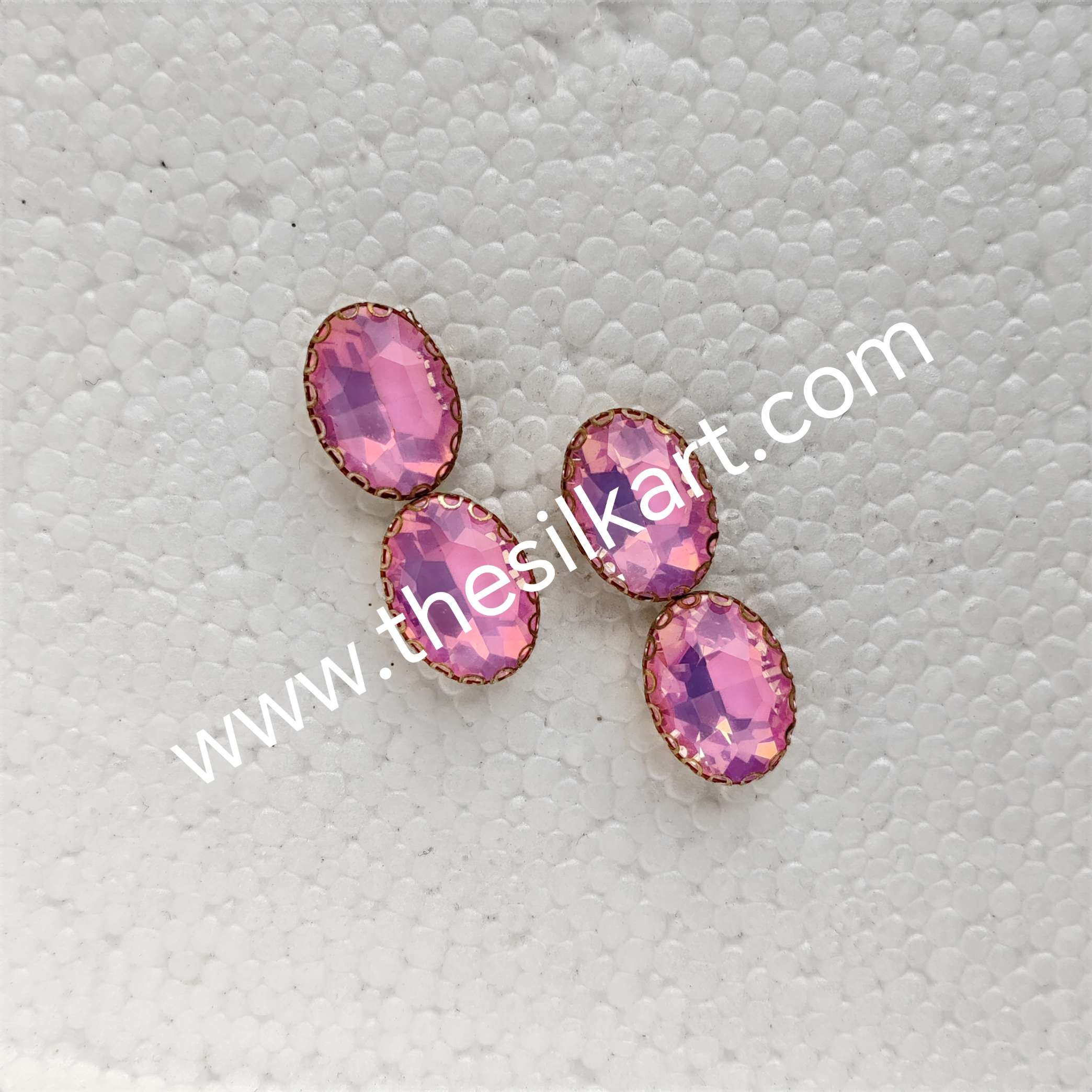 10*15 size oval shape pestral colours  clipstones