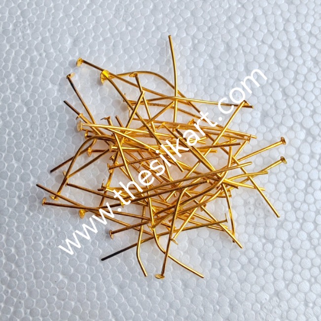gold head pins