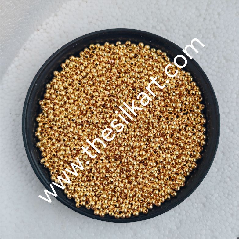 3mm size gold beads