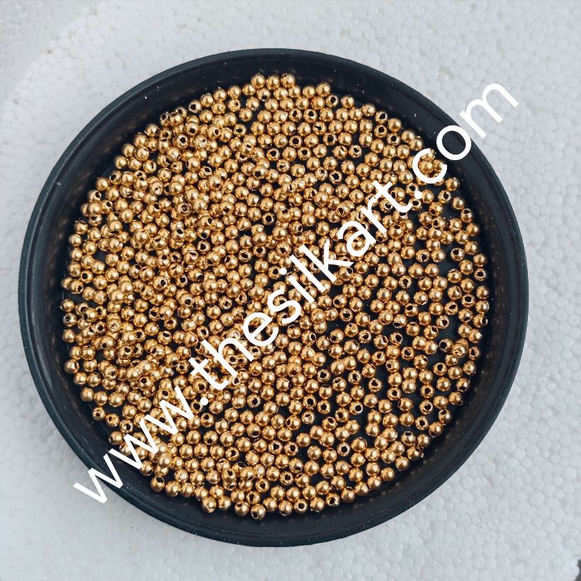 3mm antique gold beads