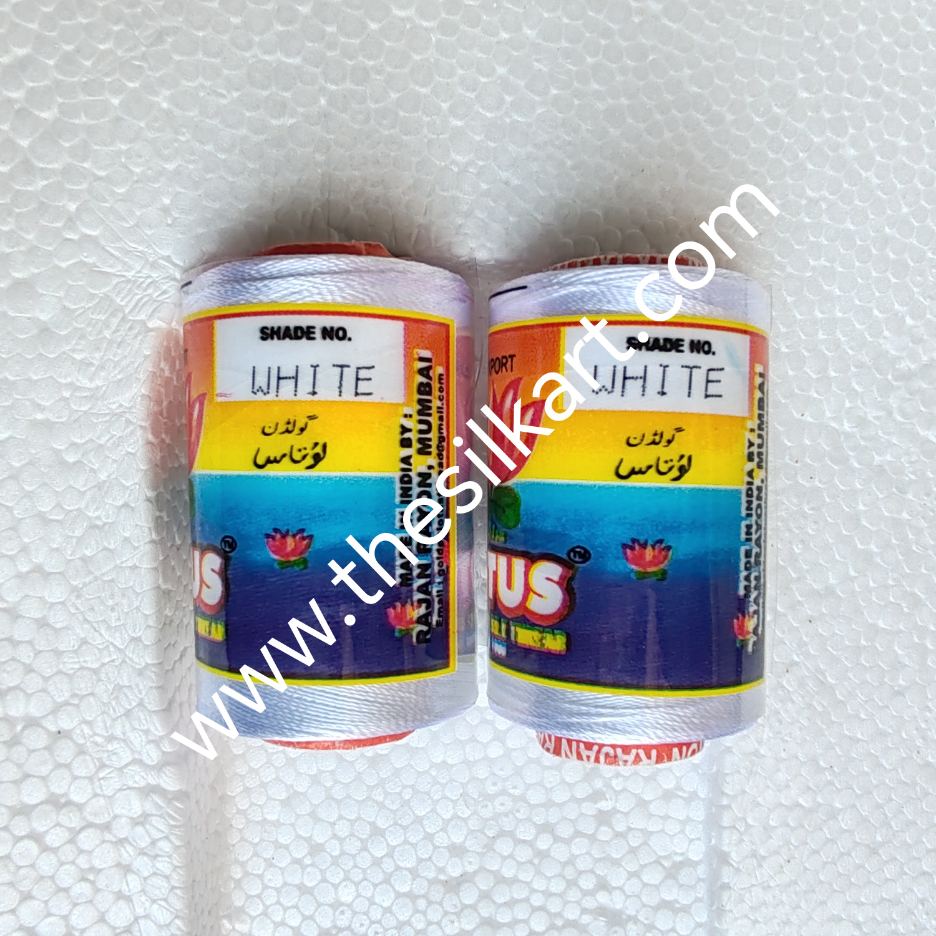 Lotus silk thread-Shade.white