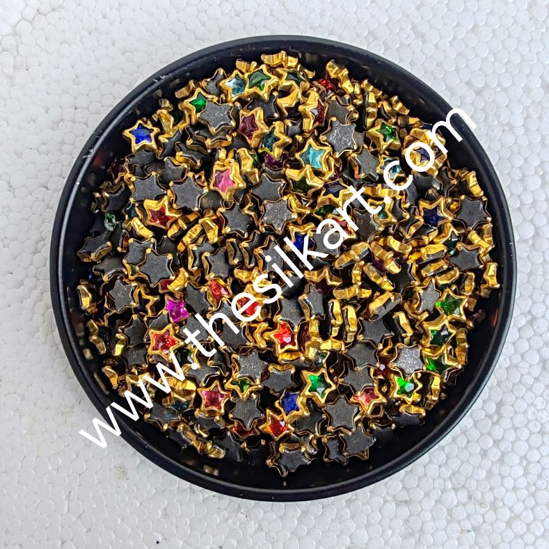 multicolour kundans-star shape