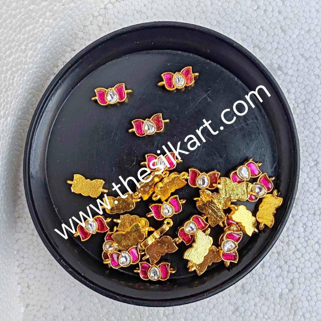 pink jadav Lotus with 2 side connectors