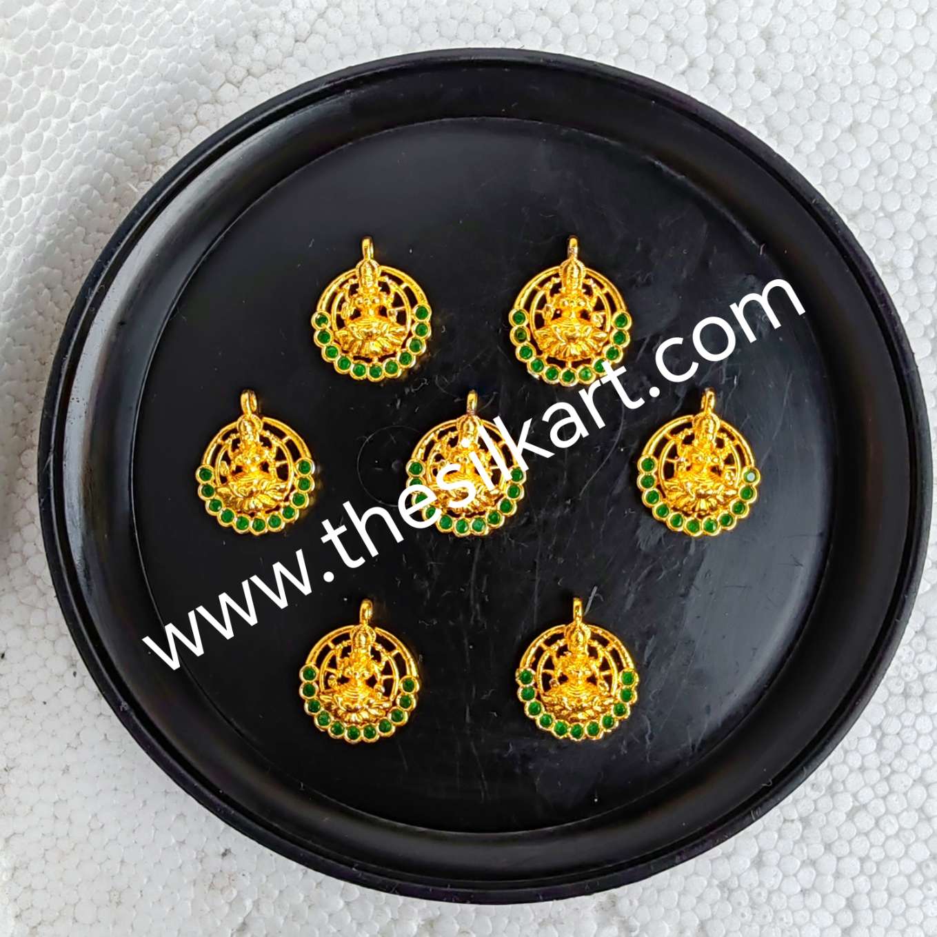 Round lakshmi devi Pendents