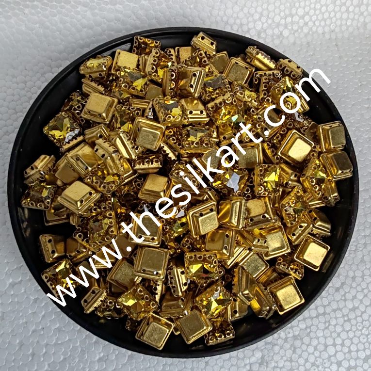 8*8 size square shape yellow colour clipstones