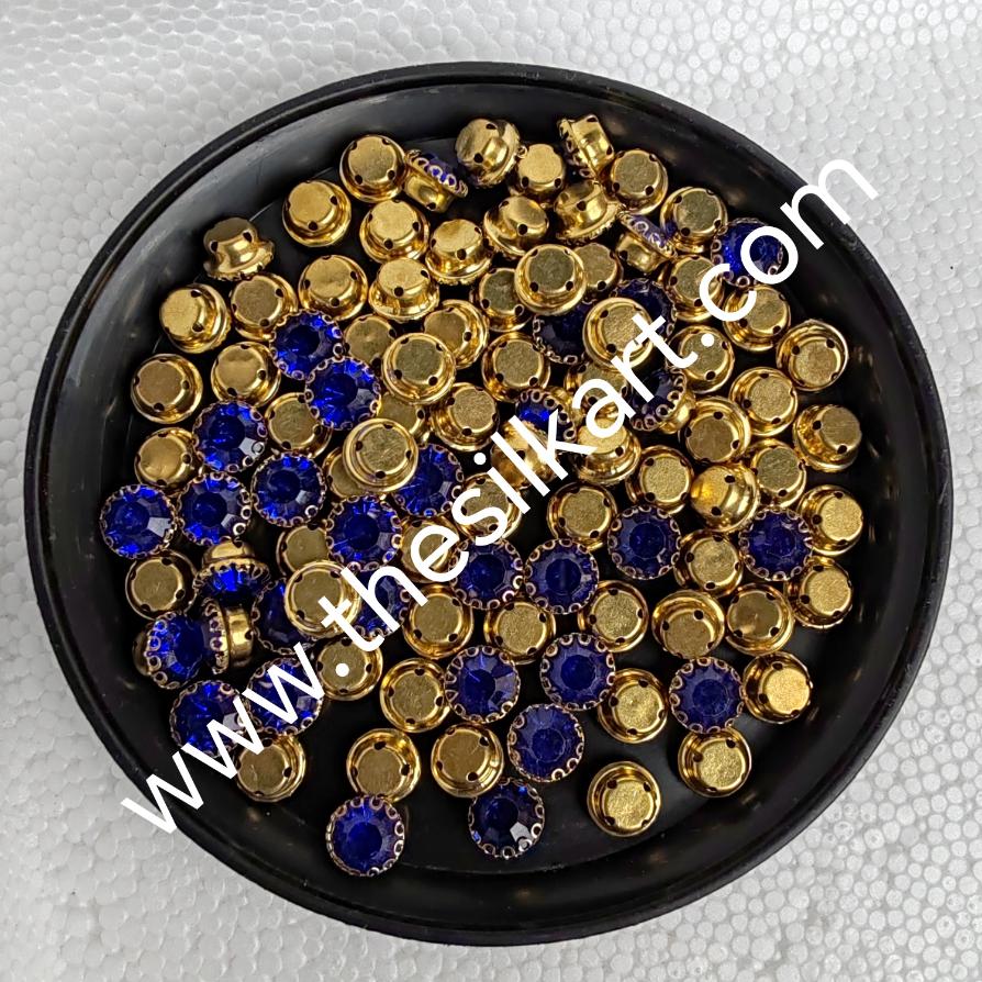 8mm size round shape clip stones