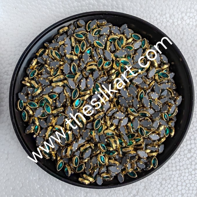 6k eye shape c green colour glossy