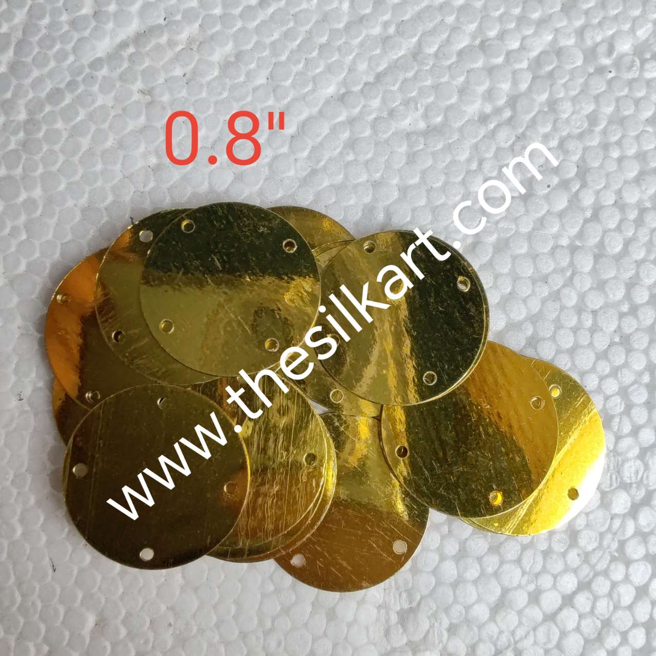 0.8 inch gold colour bases